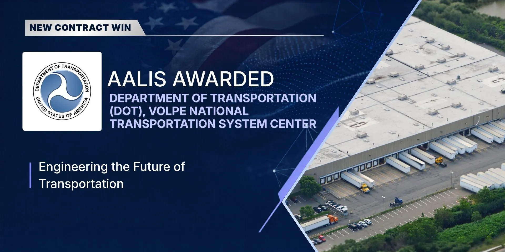 Aalis awarded the DOT Volpe National Transportation Systems Center contract