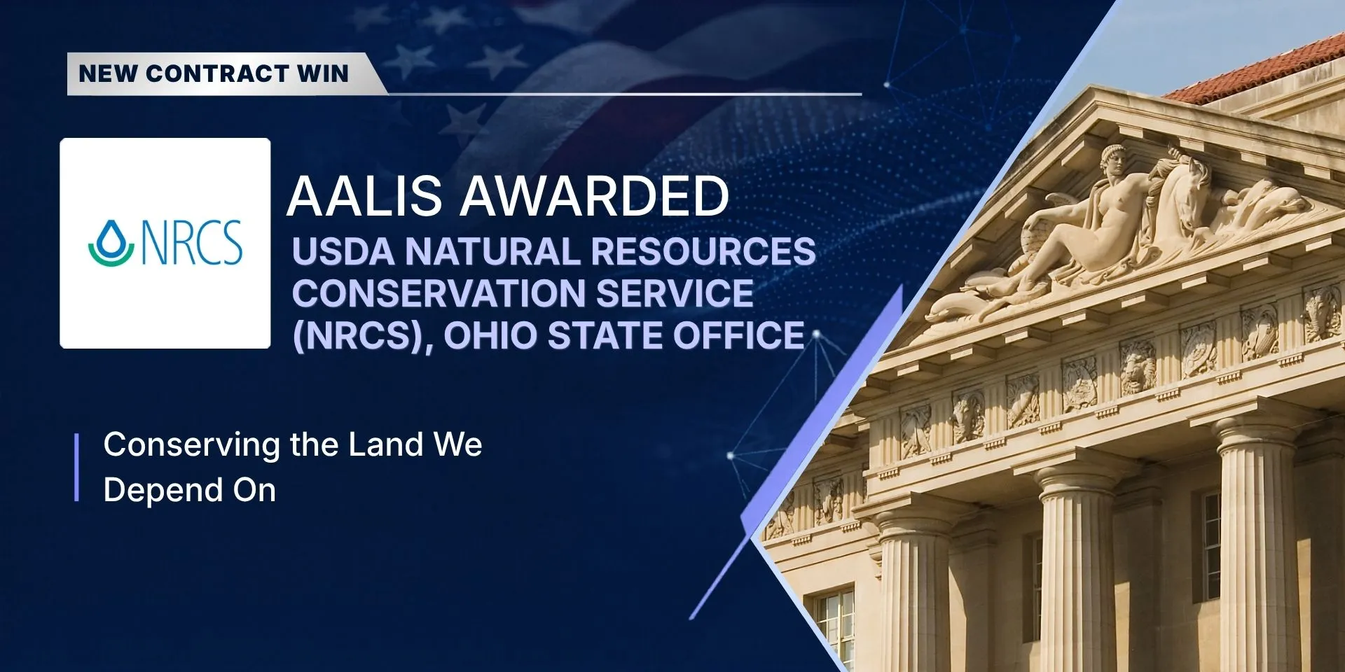 Aalis awarded the USDA NRCS Ohio State Office contract