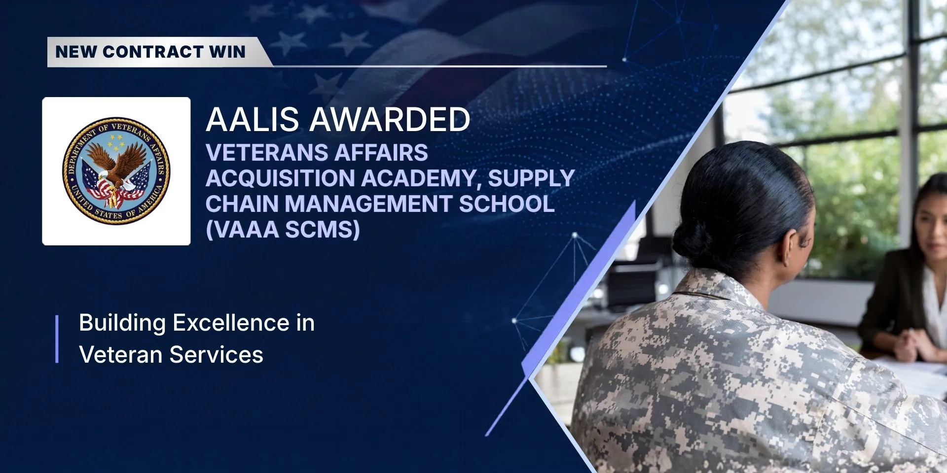 Aalis awarded the VA Acquisition Academy SCMS subcontract